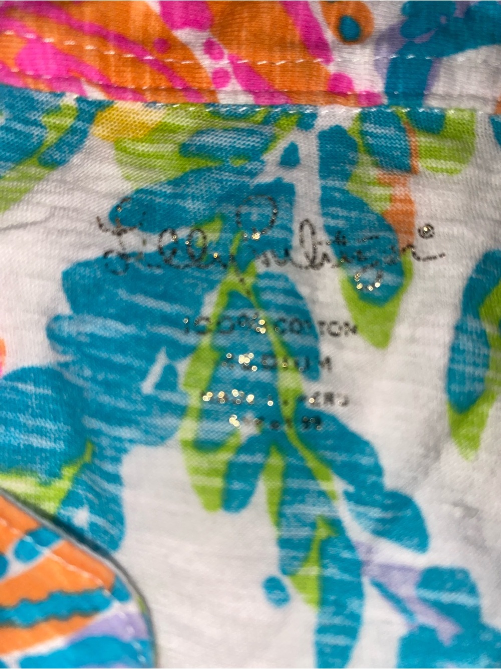 Lilly Pulitzer Multicolor Floral Halter Tank - White Base - Picture 5 of 6